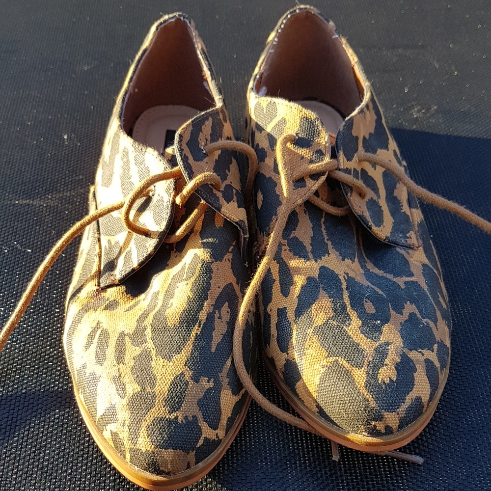 Leopard Print Oxfords